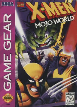 X-Men Mojo World box art for Sega Game Gear